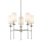 Z-Lite Emily 5 Light 28" Wide Chandelier Brushed Nickel