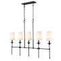 Z-Lite Emily 5 Light 6" Wide Chandelier Matte Black