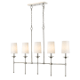 Z-Lite Emily 5 Light 6" Wide Chandelier Polished Nickel