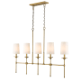 Z-Lite Emily 5 Light 6" Wide Chandelier Rubbed Brass
