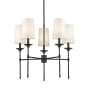 Z-Lite Emily 5 Light 28" Wide Chandelier Matte Black