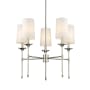 Z-Lite Emily 5 Light 28" Wide Chandelier Polished Nickel