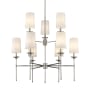 Z-Lite Emily 9 Light 38" Wide Chandelier Polished Nickel