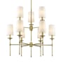 Z-Lite Emily 9 Light 38" Wide Chandelier Rubbed Brass
