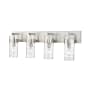 Z-Lite Fontaine 4 Light 34" Wide Bathroom Vanity Light Brushed Nickel