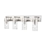 Z-Lite Fontaine 4 Light 34" Wide Bathroom Vanity Light Polished Nickel