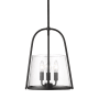 Z-Lite Archis 3 Light 12" Wide Taper Candle Pendant Matte Black