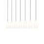 Z-Lite Farrell 7 Light 54" Wide Linear Chandelier Brushed Nickel