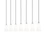Z-Lite Farrell 7 Light 54" Wide Linear Chandelier Matte Black