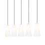 Z-Lite Farrell 5 Light 42" Wide Linear Chandelier Brushed Nickel