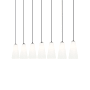 Z-Lite Farrell 7 Light 54" Wide Linear Chandelier Matte Black