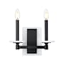 Z-Lite Kaden 2 Light 9" Tall Bathroom Sconce Matte Black