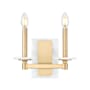 Z-Lite Kaden 2 Light 9" Tall Bathroom Sconce Modern Gold