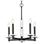 Z-Lite Kaden 5 Light 18" Wide Taper Candle Style Chandelier Matte Black