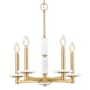 Z-Lite Kaden 5 Light 18" Wide Taper Candle Style Chandelier Modern Gold
