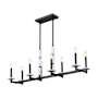 Z-Lite Kaden 8 Light 44" Wide Taper Candle Style Chandelier Matte Black