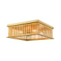 Z-Lite Camellia 4 Light 18" Wide Flush Mount Ceiling Fixture Brass