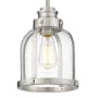 Z-Lite Burren 9" Wide Mini Pendant Brushed Nickel
