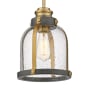 Z-Lite Burren 9" Wide Mini Pendant Bronze / Brass