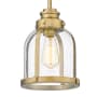 Z-Lite Burren 9" Wide Mini Pendant Heritage Brass