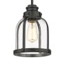 Z-Lite Burren 9" Wide Mini Pendant Matte Black