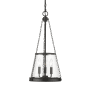 Z-Lite Prescott 3 Light 12" Wide Pendant Matte Black