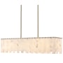 Z-Lite Viviana 7 Light 49" Wide Linear Chandelier Rubbed Brass