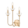 Z-Lite Allistair 3 Light 16" Tall Bathroom Sconce Modern Gold