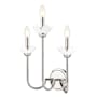 Z-Lite Allistair 3 Light 16" Tall Bathroom Sconce Polished Nickel