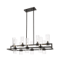 Z-Lite Datus 10 Light 43" Wide Taper Candle Chandelier Matte Black