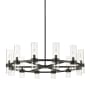 Z-Lite Datus 12 Light 44" Wide Taper Candle Chandelier Matte Black