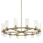 Z-Lite Datus 12 Light 44" Wide Taper Candle Chandelier Rubbed Brass