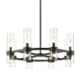 Z-Lite Datus 8 Light 32" Wide Taper Candle Chandelier Matte Black