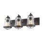 Z-Lite Mariner 24" Wide Bathroom Light with Seedy Glass Bronze