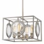 Z-Lite Port 4 Light 17-3/4" Wide Pendant Antique Silver