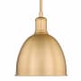 Z-Lite Sawyer 8" Wide Mini Pendant Classic Brass