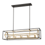 Z-Lite Euclid 10 Light 56" Wide Linear Chandelier Olde Brass / Bronze
