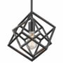 Z-Lite Euclid 12" Wide Nested Cube Pendant Matte Black