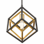 Z-Lite Euclid 12" Wide Nested Cube Pendant Olde Brass / Bronze