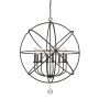 Z-Lite Tull 8 Light 30" Wide Chandelier with Crystal Accent Matte Black