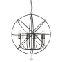 Z-Lite Tull 10 Light 36" Wide Chandelier with Crystal Accent Matte Black