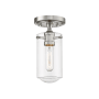 Z-Lite Delaney 5" Wide Semi-Flush Ceiling Fixture Brushed Nickel