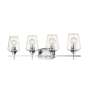 Z-Lite Joliet 4 Light 30" Wide Bathroom Vanity Light Chrome