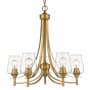 Z-Lite Joliet 5 Light 25" Wide Chandelier Olde Brass
