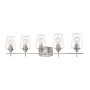 Z-Lite Joliet 5 Light 38" Wide Bathroom Vanity Light Brushed Nickel