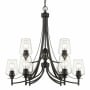 Z-Lite Joliet 9 Light 31" Wide Chandelier Matte Black