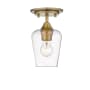 Z-Lite Joliet 6" Wide Semi-Flush Ceiling Fixture Olde Brass