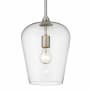 Z-Lite Joliet 9" Wide Mini Pendant Brushed Nickel