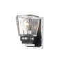 Z-Lite Jackson 8" Tall Bathroom Sconce Chrome / Matte Black