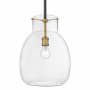 Z-Lite Bella 12" Wide Pendant Matte Black / Olde Brass
